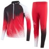 Löffler Langlauf ski suit WorldCup 2021 zwart-rood (kinderen)